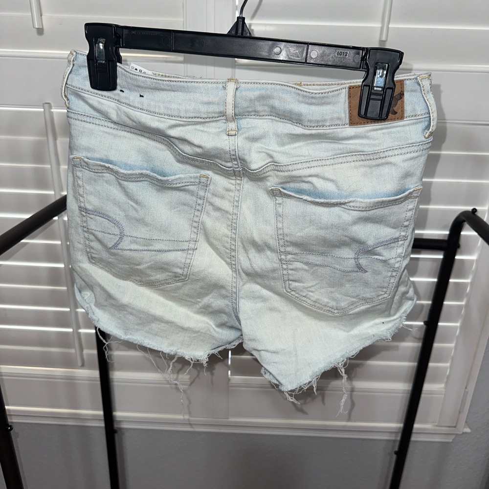 American Eagle super high-rise shortie denim shorts